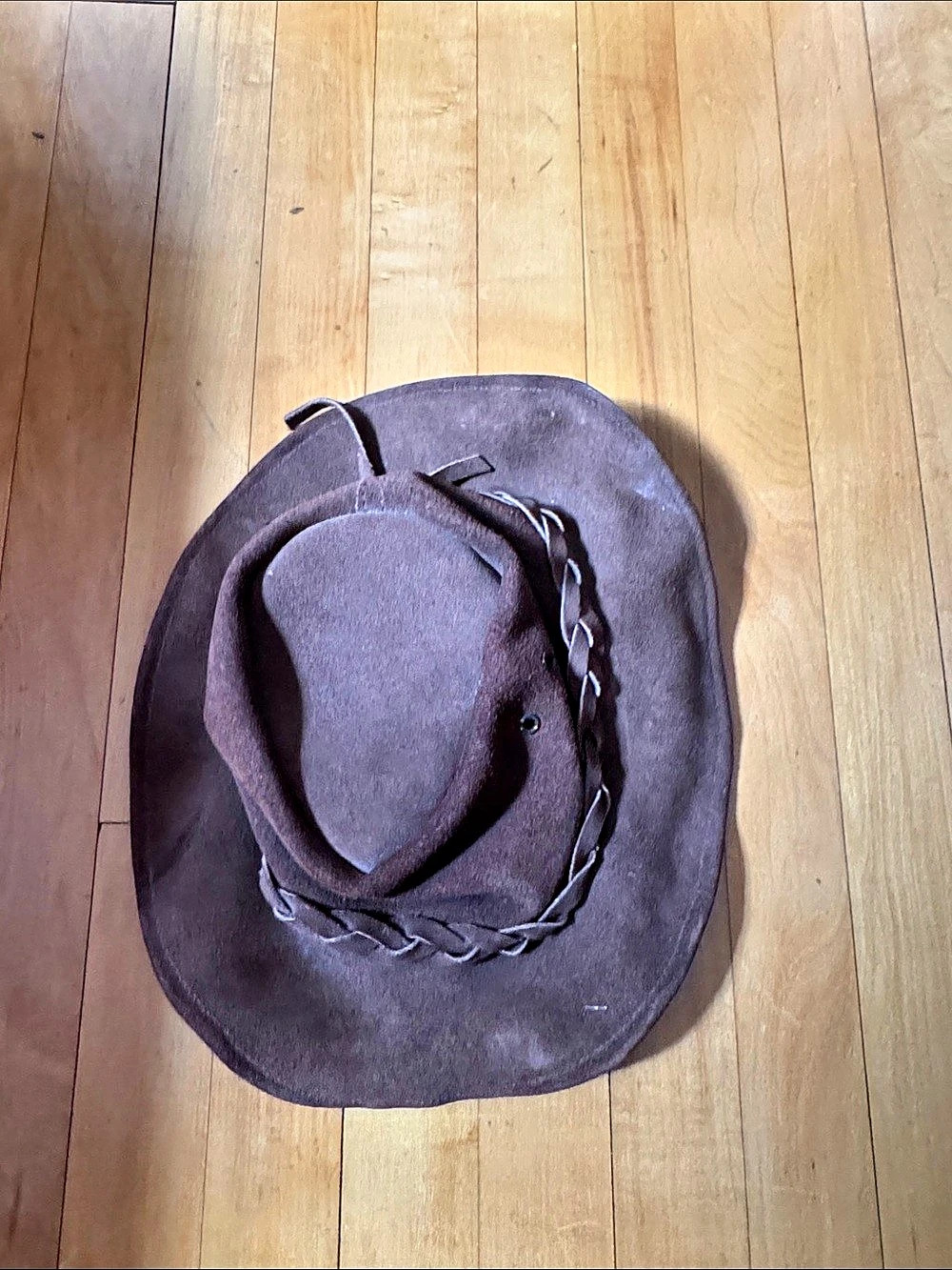 No Name Genuine Leather Western Hat Brown men’s Medium 7-7 1/8